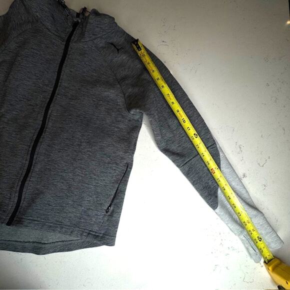 Puma Womens Charcoal Colorblock Solid DRY-CELL Hooded Sweatshirt Sz Medium - Picture 14 of 16